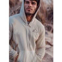 Kultgut Gemütlicher, flauschiger Hoodie / Little Sunrise - Mountain