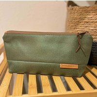 BOWLEANIES TASCHEN Schminktasche XL aus Lederfaserstoff
