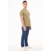ORGANICATION Basic T-Shirt aus Bio-Baumwolle mit V-Ausschnitt