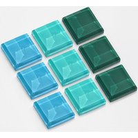 ALEXASCHA Magnet Set aus Upcycling Glas • 9 starke Magnete für den Kühlschrank • ideal zum Verschenken