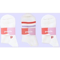 3x Socken weiß/natur "popeia" - The Sporty Set
