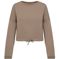Greenspired Umweltfreundliches cropped Oversize Damen Sweatshirt mit Rundhalsausschnitt 280g/m² XS- XL