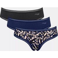 Sloggi 3er Pack GO Crush Hipster Slip Bio-Baumwolle