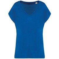 Greenspired Umweltfreundliches Loose Damen-T-Shirt mit V-Ausschnitt 130g/m S- L