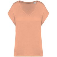Greenspired Umweltfreundliches Loose Damen-T-Shirt mit V-Ausschnitt 130g/m S- L