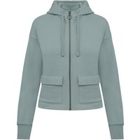 Greenspired Umweltfreundliches Damen-Kapuzensweatshirt aus French Terry mit Reißverschluss 300g/m² XS-XL