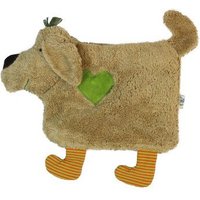 Pat und Patty Wärmekissen "Hund",Farbe: hellbraun , Dinkelkörner,100 % Baumwolle .