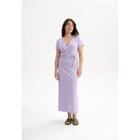 MELA V-Neck Kleid lang Style SHREOSHI