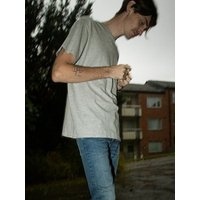 Nudie Jeans Herren T-Shirt aus Biobaumwolle "Roffe Melange"