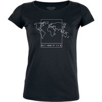 Human Family Damen T-Shirt Amorous "Worldmap" aus Bio-Baumwolle