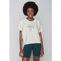 GREENBOMB Nature Aqua Fire Feel - Lässiges T-Shirt aus einem Bio-Baumwoll Mix / hochwertiger Print / Fair & Vegan