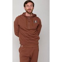 GREENBOMB Lifestyle Running Mirror - Lässiger Half-Zip aus Bio-Baumwolle / hochwertiger Stick / GOTS / Fair & Vegan