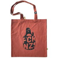 päfjes Feste Baumwolltasche aus biologischem Anbau / Fair - Stinkefinger Pinguin Paule - FckNzs