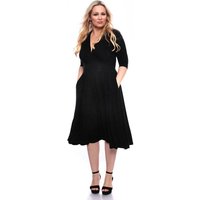 Ingoria MAGDALENA Midi Kleid 3/4 Arm mit Taschen aus TENCEL® Modal Jersey