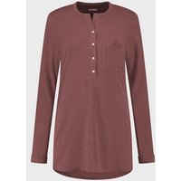 Pyjamaoberteil Damen "Yumeko" aus Baumwoll-Jersey