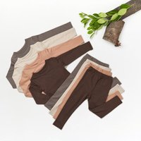 tetoi-vienna TENCEL langarm Shirt und lange Hose Kinder Set "Waldbad"