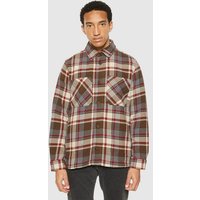 KnowledgeCotton Apparel Kariertes Overshirt - Overshirt red check