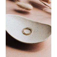 lille mus Ring 'Triple Glitzer' 925 Silber / vergoldet