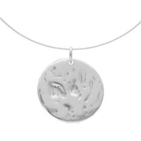 pakilia Kettenanhänger "Paisaje lunar" rund inkl. Silberkette 45 cm – fair gehandelt & handgefertigt in Mexiko