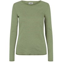 Langarmshirt Baumwolle schmal geringelt von Jalfe