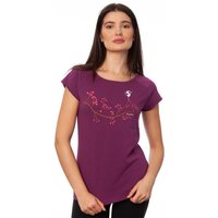 FellHerz Damen Raglan T-Shirt Asana Girl lila aus 100% Biobaumwolle