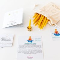 Divasya Geschenkset | 20-Minuten-Kerzen für Meditation & Achtsamkeit | I am balanced & aligned