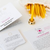 Divasya Geschenkset | 20-Minuten-Kerzen für Meditation & Achtsamkeit | I am loved & grateful