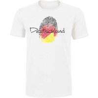 Human Family Herren Fan T-Shirt "WM - Germany" in weiß aus 100 % Bio-Baumwolle