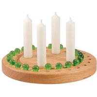 klotzaufklotz Adventskalender und Adventskranz für Stabkerzen