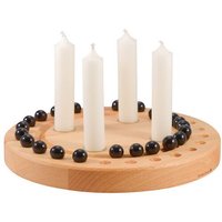 klotzaufklotz Adventskalender und Adventskranz für Stabkerzen