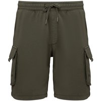 Greenspired Umweltfreundliche ausgewaschene French Terry Cargo-Shorts 300g/m² XS-3XL