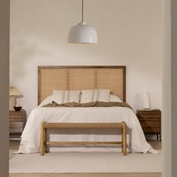 Nambu cabecero de madera maciza de mango y de ratán para cama de 150 y 16025 % de descuento Nambu cabecero de madera maciza de mango y de ratán para cama de 150 y 16025 % de descuento