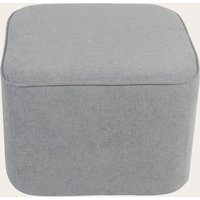 Dominique puf de salón cuadrado tapizado gris50 % de descuento Dominique puf de salón cuadrado tapizado gris50 % de descuento