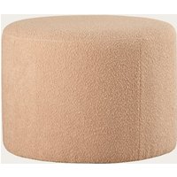 Lucie puf de salón redondo tapizado en borreguito rosa50 % de descuento Lucie puf de salón redondo tapizado en borreguito rosa50 % de descuento