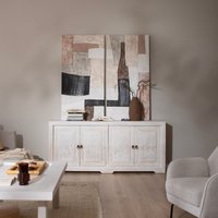 Oblak aparador de madera maciza de araucaria blanco shabby 18 % de descuento Oblak aparador de madera maciza de araucaria blanco shabby 18 % de descuento