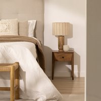 Boma mesita de noche de madera maciza de mango 10 % de descuento Boma mesita de noche de madera maciza de mango 10 % de descuento