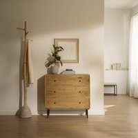 Boreal cómoda de madera maciza de mango y metal 22 % de descuento Boreal cómoda de madera maciza de mango y metal 22 % de descuento