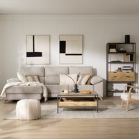 Boston mesa de centro cuadrada de madera maciza de mango y metal 25 % de descuento Boston mesa de centro cuadrada de madera maciza de mango y metal 25 % de descuento