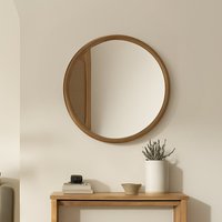 Ciran espejo redondo de pared con marco de madera maciza de mango 50 % de descuento Ciran espejo redondo de pared con marco de madera maciza de mango 50 % de descuento