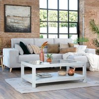 Cuzco mesa de centro de madera maciza de araucaria blanco wild y cristal 22 % de descuento Cuzco mesa de centro de madera maciza de araucaria blanco wild y cristal 22 % de descuento