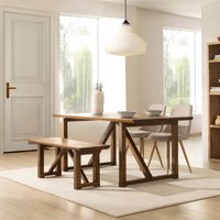 Faro banco de asiento de madera maciza de araucaria Faro banco de asiento de madera maciza de araucaria