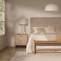 Gautier mesita de noche de madera maciza de araucaria 40 % de descuento Gautier mesita de noche de madera maciza de araucaria 40 % de descuento