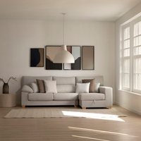 Shambala sofá chaise longue derecha 4 plazas con almacenaje gris Shambala sofá chaise longue derecha 4 plazas con almacenaje gris