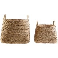 Teru set 2 cestas junco marron 10 % de descuento Teru set 2 cestas junco marron 10 % de descuento