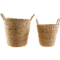 Tort set 2 cestas junco natural marron 10 % de descuento Tort set 2 cestas junco natural marron 10 % de descuento