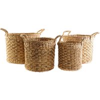 Medy set 4 cestas jute natural marron 10 % de descuento Medy set 4 cestas jute natural marron 10 % de descuento