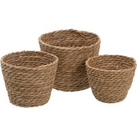 Tusas set de 3 cestos de fibra natural 10 % de descuento Tusas set de 3 cestos de fibra natural 10 % de descuento