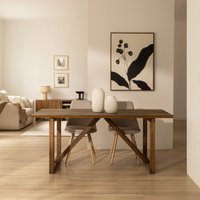 Kilim mesa de comedor rectangular de madera maciza de araucaria 18 % de descuento Kilim mesa de comedor rectangular de madera maciza de araucaria 18 % de descuento