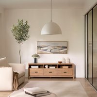 Kehra mueble tv de madera maciza de acacia 25 % de descuento Kehra mueble tv de madera maciza de acacia 25 % de descuento