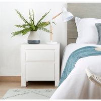 Liland mesita de noche lacada en blanco 25 % de descuento Liland mesita de noche lacada en blanco 25 % de descuento